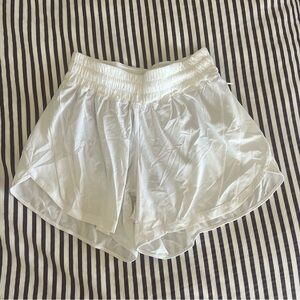 White Lululemon shorts 5”